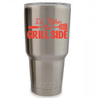 Rather Be Grillside Vinyl Decal, 3.35 x 3.35 inch East Coast Engraving
