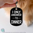 Personalized engraved cat collar tags funny ID tag black