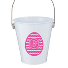 Chevron Easter Egg Monogram Vinyl Decal, personalized 3.5 x 3.5 inch holiday sticker for tumblers, cups, and laptops