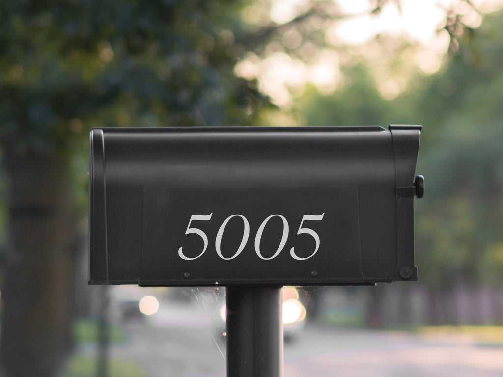 Personalized Mailbox Number Decal - Durable & Stylish Vinyl classy numbers - Eastcoast Engraving