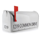 Custom vinyl mailbox decal for address lettering