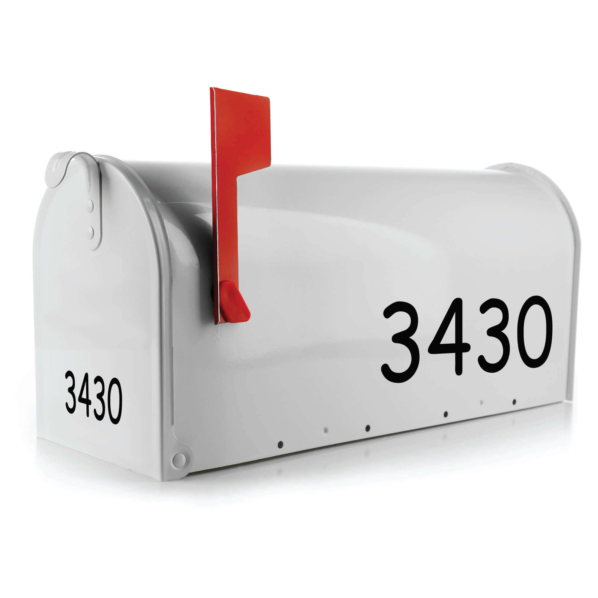 Custom house numbers decals for easy DIY mailbox upgrades