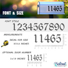 Stylish mailbox number stickers for outdoor curb appeal