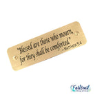 Custom engraved Bible verse plaque with Matthew 5:4 – Blessed are those who mourn