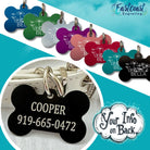 Waterproof fun pet tag for dogs and cats