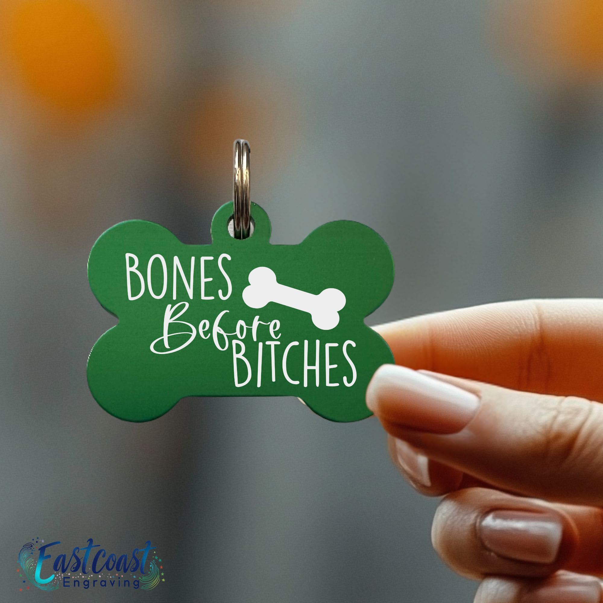Lightweight pet ID tags by Eastcoast Engraving for active pets
