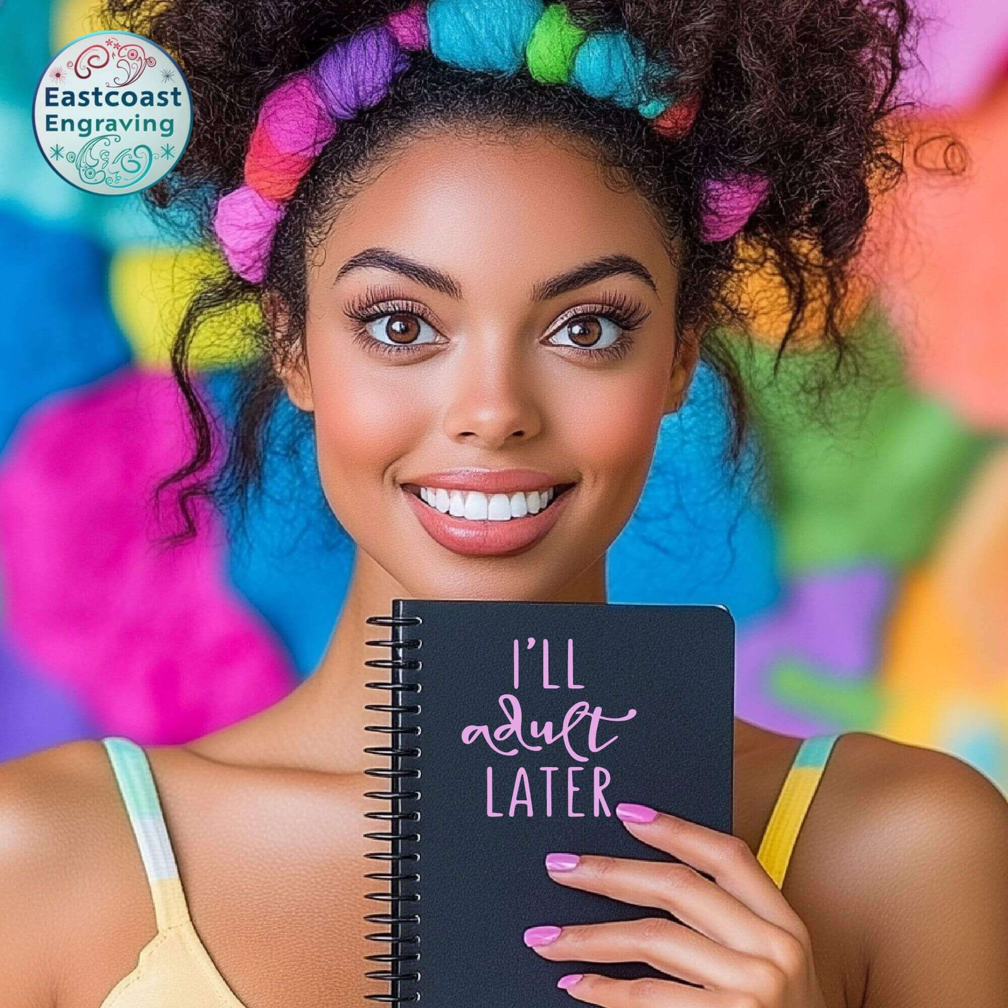 Funny sticker for drinkware – great for those who love humor and procrastination