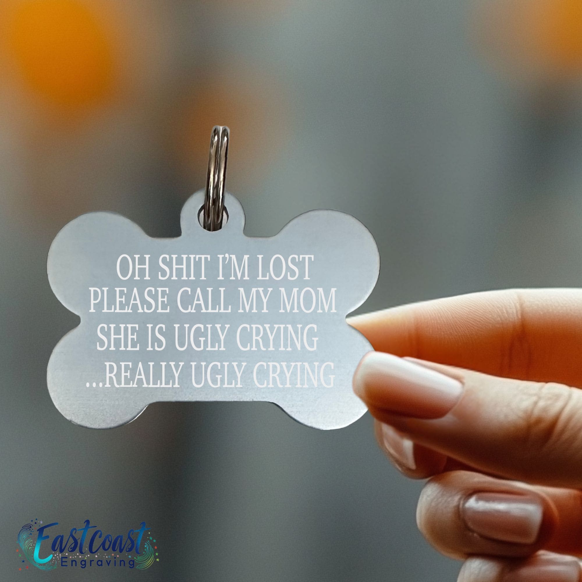 Durable funny dog tags for pets with personality