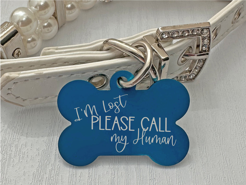 I'm Lost Call My Human - Engraved Pet Safety ID Tag - Eastcoast Engraving