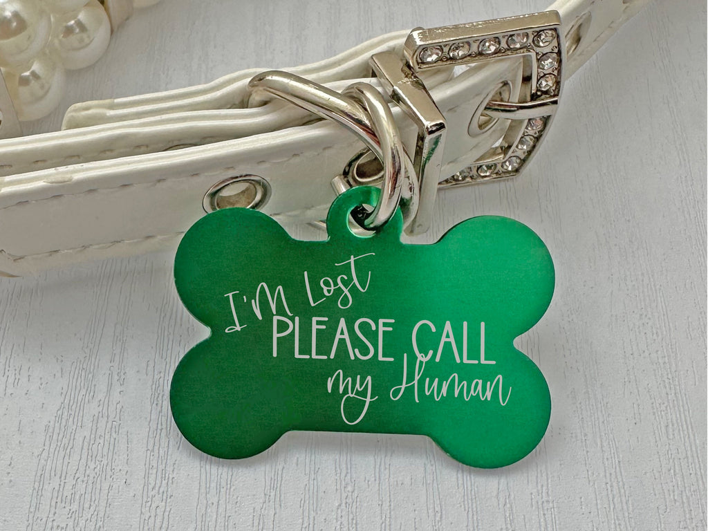 I'm Lost Call My Human - Engraved Pet Safety ID Tag - Eastcoast Engraving
