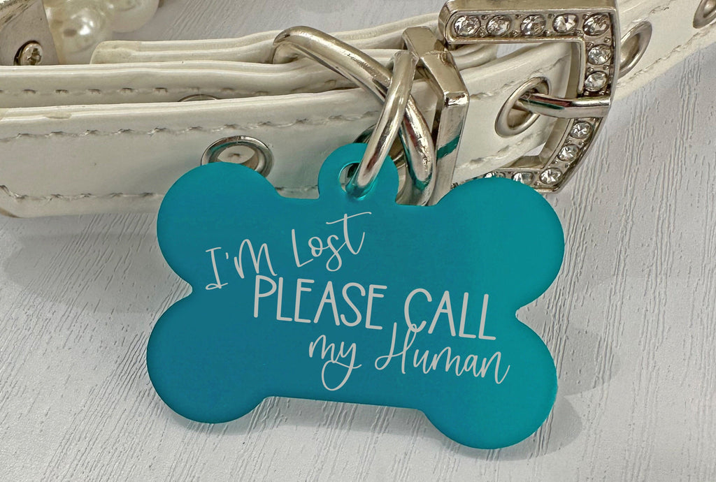 I'm Lost Call My Human - Engraved Pet Safety ID Tag - Eastcoast Engraving