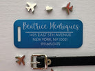 Classy Script Custom Travel Tag - Elegant Luggage Accessory - Eastcoast Engraving