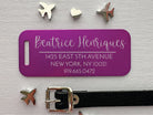 Classy Script Custom Travel Tag - Elegant Luggage Accessory - Eastcoast Engraving