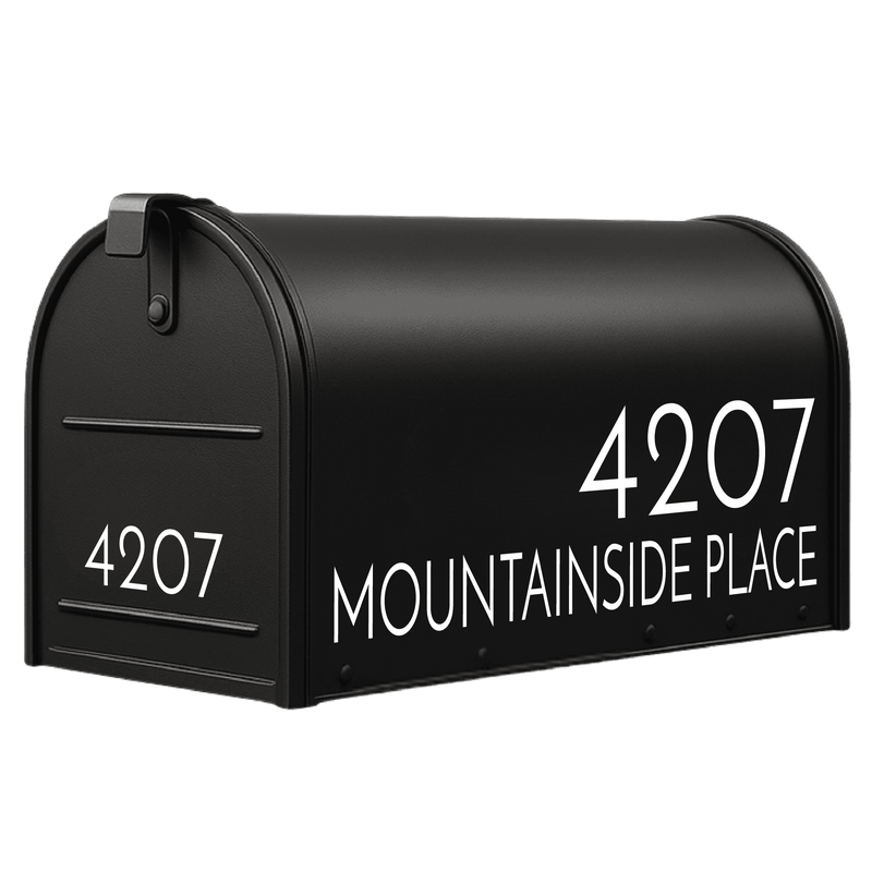 Mailbox Address Decals