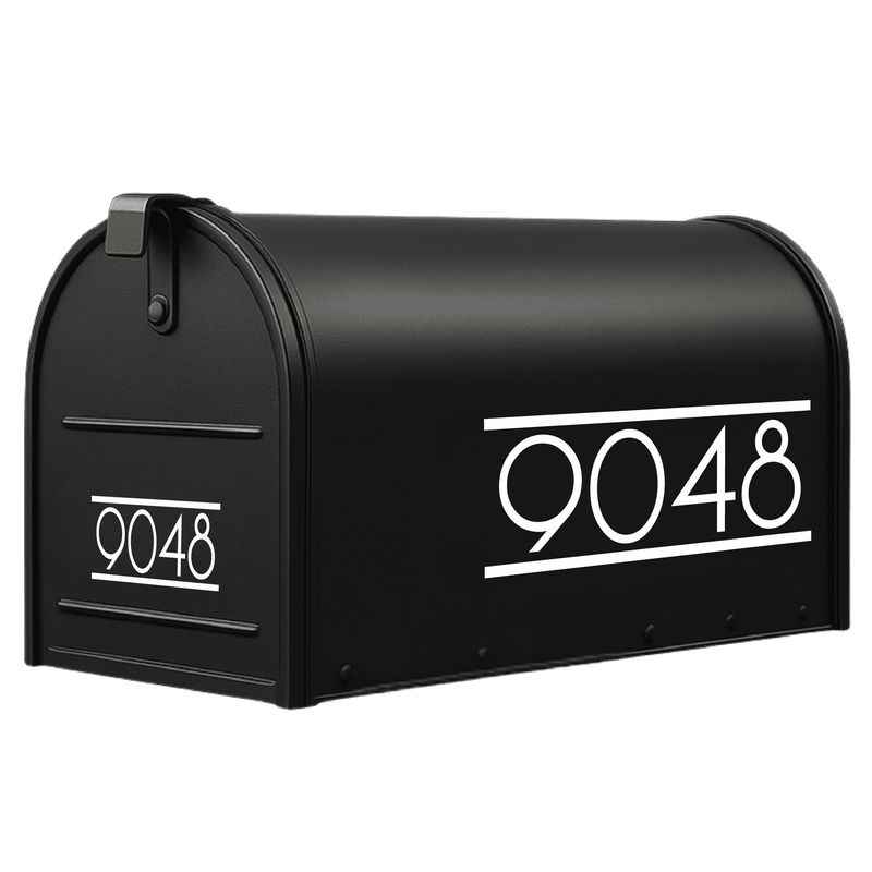 mailbox number decals
