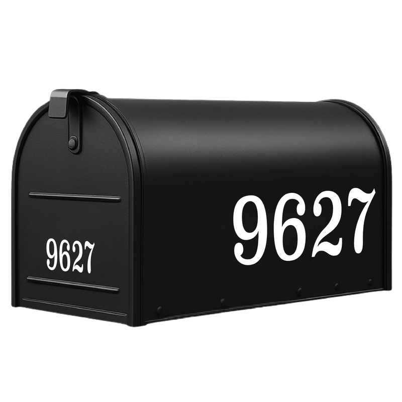 Mailbox Number Decals
