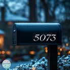 Weatherproof mailbox numbers for outdoor use