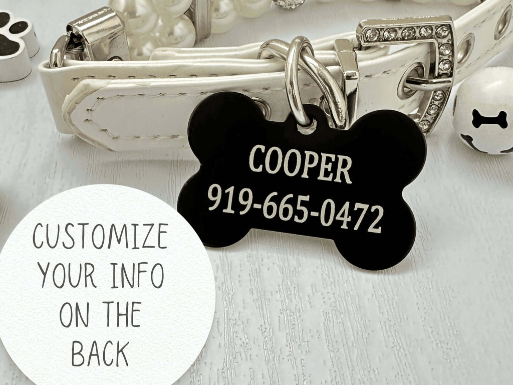 Unique Pet ID Tag - 'Not All Who Wander Are Lost' - Personalized Engraving - Eastcoast Engraving