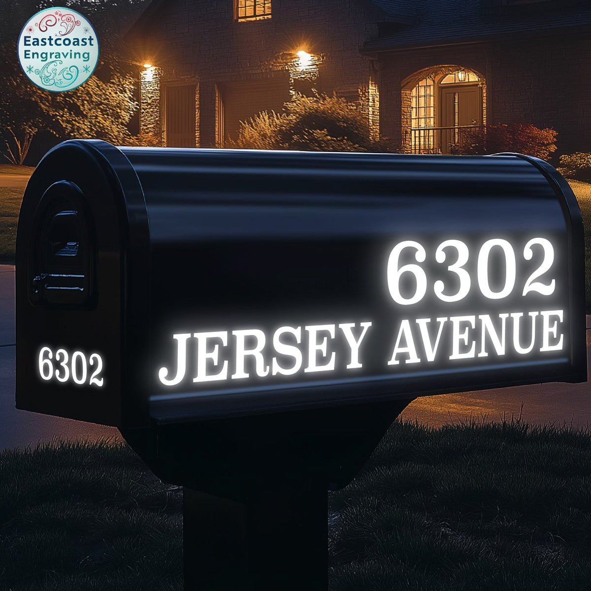 Reflective Mailbox Lettering | Custom Vinyl Address Decals
