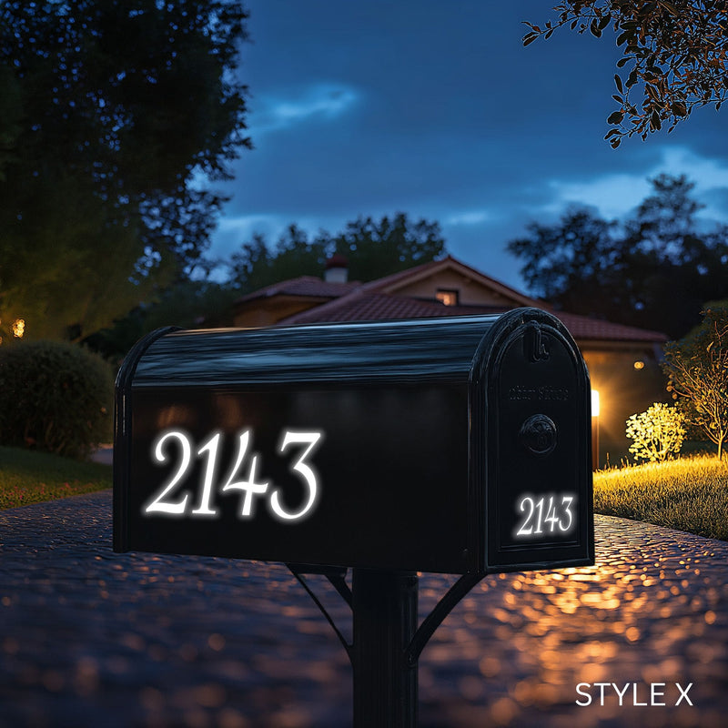 Reflective Mailbox Numbers