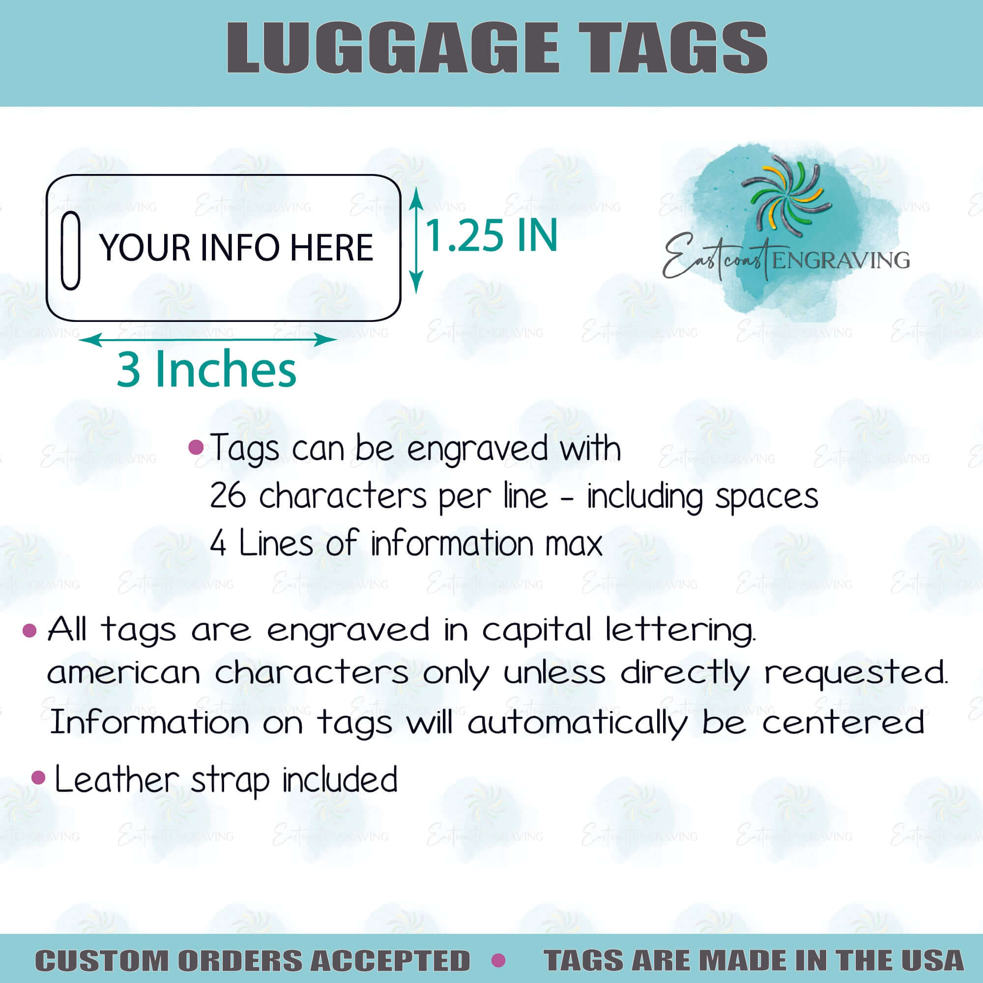 Custom aluminum luggage tags sales
