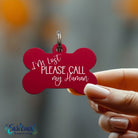 Personalized dog collar tags with funny quotes