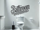 Vintage Bathroom Wall Decal, easy-to-apply bathroom vinyl art
