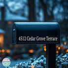 Easy-to-apply vinyl mailbox address decal