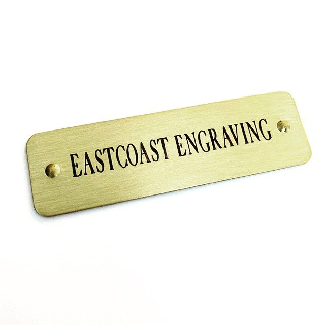 Engraved Self Adhesive Tag | Engraved Sticky Tags | Rivets  1-4 lines - Eastcoast Engraving