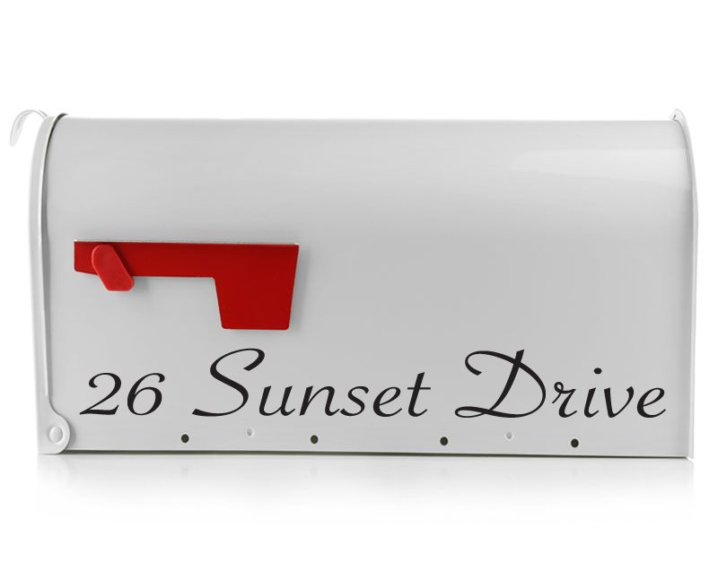 Mailbox Decal - The Jazmin - Eastcoast Engraving