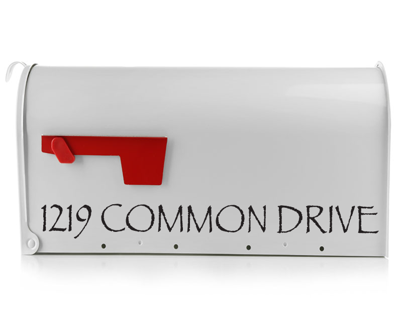 Mailbox Decal - The Jessica - Eastcoast Engraving