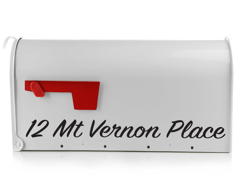 Mailbox Decal - The Vernon - mailbox decal