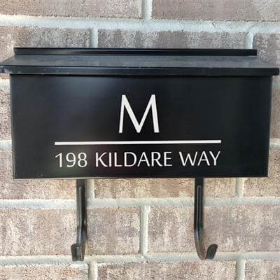 Wall Mount Mailbox Decal - The Kildare - mailbox decal