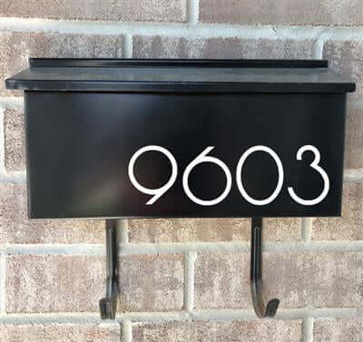 Wall Mount Mailbox Decal - The Platinum - Eastcoast Engraving