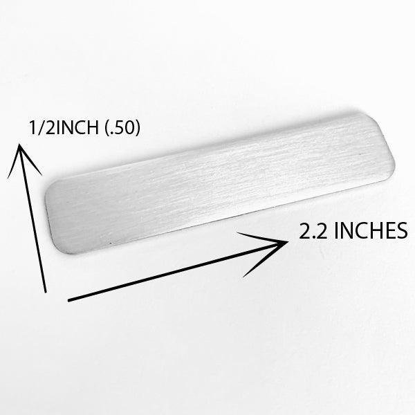 Engraved metal tags for labeling equipment or personal items