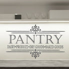 Pantry Wall Decal, vinyl kitchen decor in 15 colors - Eastcoast Engraving